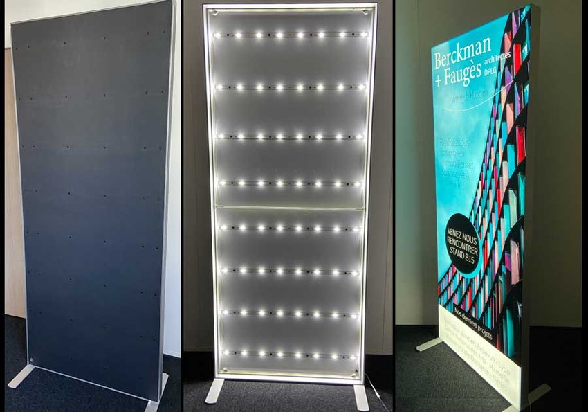 Totem publicitaire LED